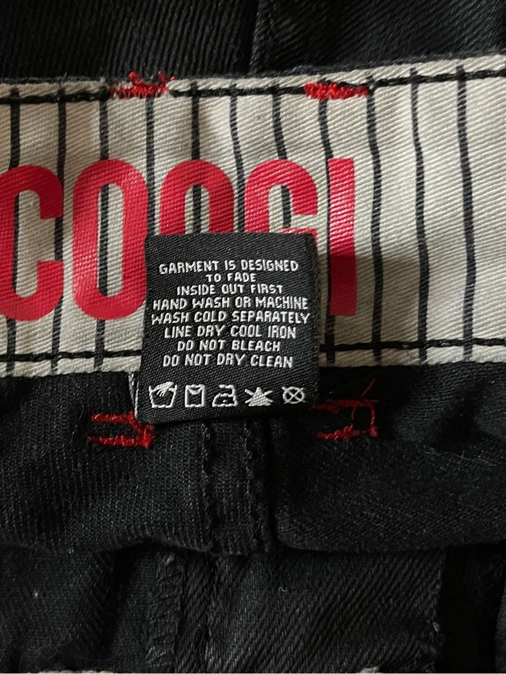 Coogi Baggy Black Jeans Size 44 x 34